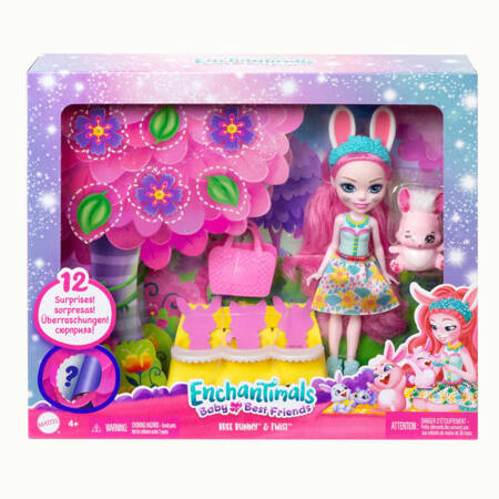 Enchantimals Zestaw Lalka Bree Bunny + niespodzianki HLK85