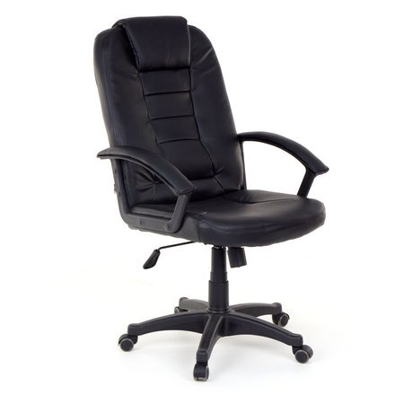 Fotel biurowy z eko-skóry 7410 (Czarny)