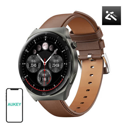 Smartwatch 2 ultra Aukey SW-2U  (skórzany brązowy)