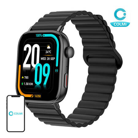 Smartwatch Colmi C8 Max z magnetycznym paskiem (czarny)