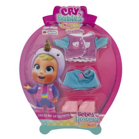 TM Toys Cry Babies Magic Tears Zestaw ubranek Fiolet IMC084674