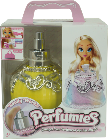 TM Toys Laleczka Perfumies Chloe Love Laleczka we flakonie Żółta